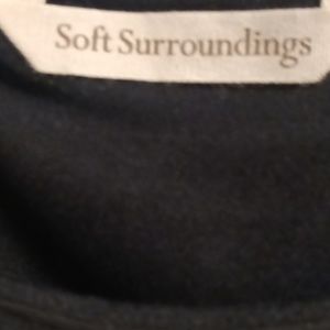 FINAL PRICE Soft Surroundings black l/s sheer blouse XL